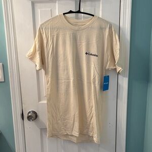 Columbia Men's Short Sleeve Cream Tee